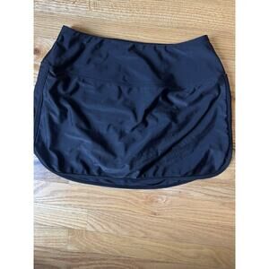 Sootheez Black Athletic Skort Skirt with Built In Shorts Size M